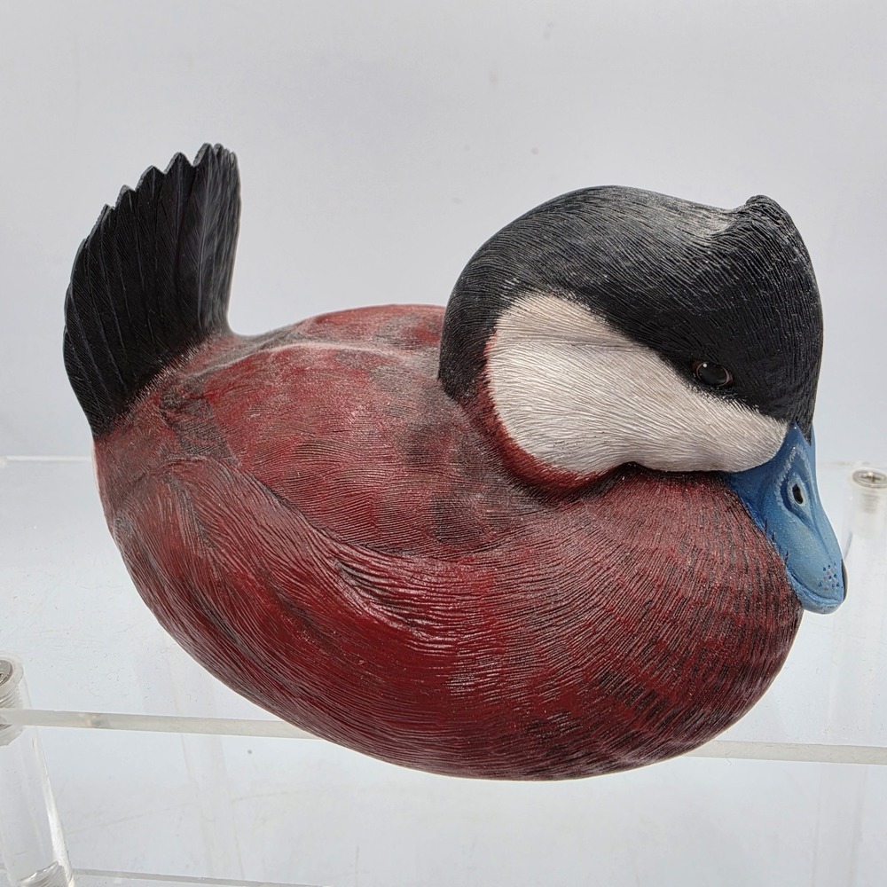 Vtg Danbury Mint Ruddy Duck Decoy North American Collection George Kruth